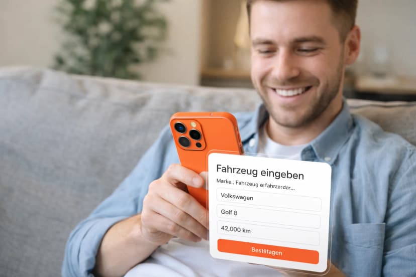 Fahrzeugdaten eingeben